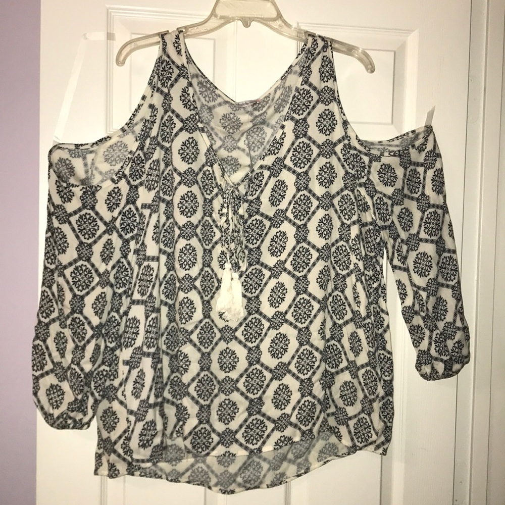 Cold shoulder blouse